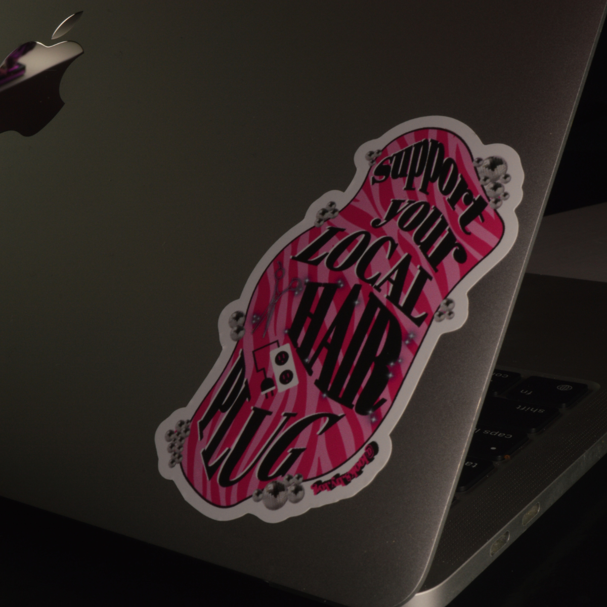 LOOKSBYLOGX Support Your Local Hair Plug Sticker